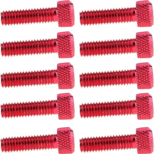 10pcs Red M6*20mm Aluminum Hex Socket Cap Head Screws Repair Tool M8 Socket Cap Screw Titanium Ti Bolt