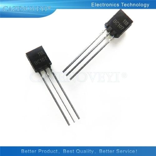 10pcs/lot BC107 TO92 Transistor TO-92 C107 BC107B new original In Stock