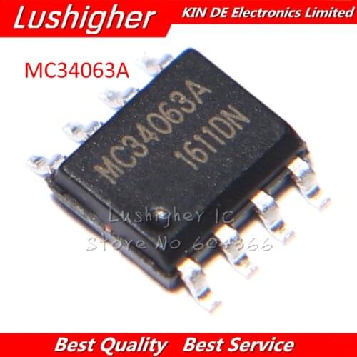 10PCS MC34063 SOP8 MC34063A SOP 34063 MC34063ADR MC34063ADR2G SMD New Original