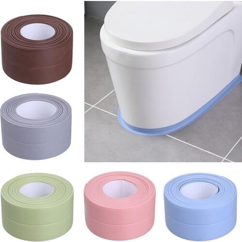 3.2m Bathroom Kitchen Shower water proof mould proof tape Sink Bath Sealing Strip Tape Self adhesive Waterproof adhesive plaster