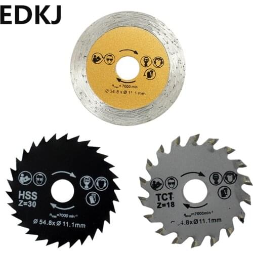 3pcs high-speed steel mini saw blade 11.1mm gold sand wood plastic copper aluminum soft metal cutting sheet electric mill