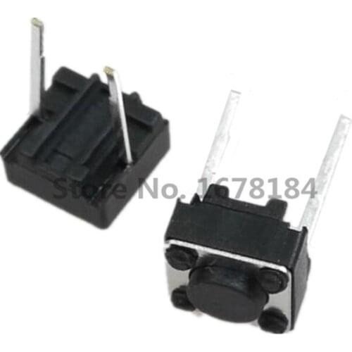 500PCS Tactile Push Button Switch 6x6x4.3mm 6*6*4.3 mm 2p Micro Switch Key Switch Tactile Push Button Switches 6x6x4.3 mm