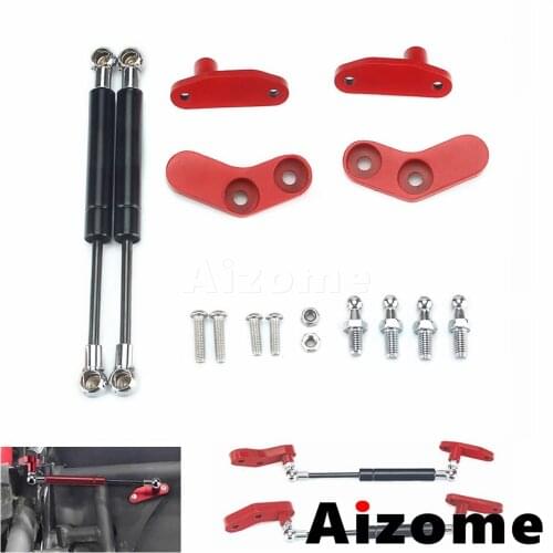 AIZOME UTV Accessories Billet Aluminum Door Opener Struts Bar Kit Can-Am Maverick X3 and X3 Front and Rear Door 2017-2020