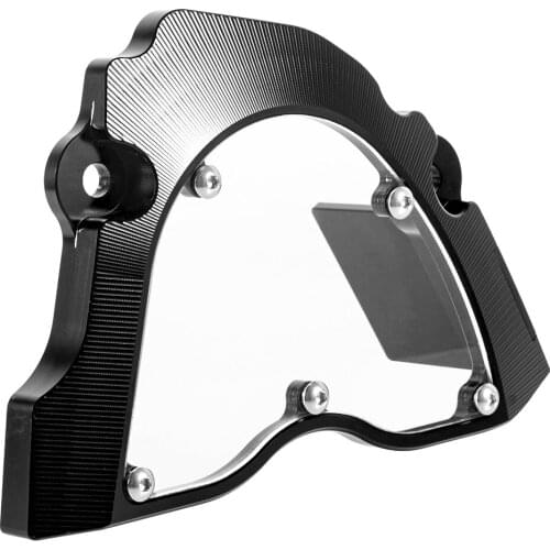 Aluminum Motorcycle Front Sprocket Cover Clear Chain Guard for Yamaha YZF R15 V3 2017-2019