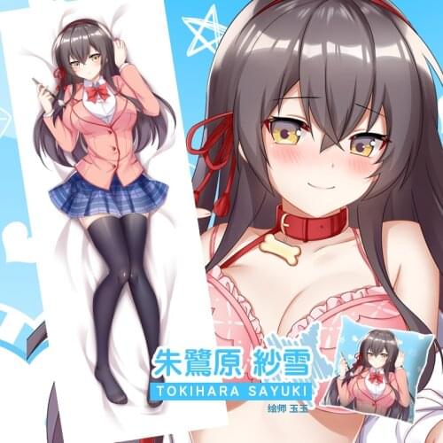 Anime Sayuki Tokihara Kawaikereba Hentai demo Suki ni Natte Kuremasuka? Dakimakura Hugging Body Pillow Case Pillow Cover Gift SM