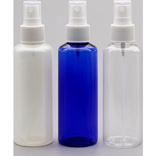 30pcs/lot 150ml Portable Blue/Pearl white/Transparent Perfume Atomizer Hydrating Spray Bottle Makeup Tools