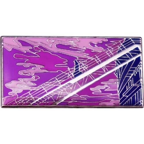 The Legend of 1900 Pianist Piano Player Psychedelic Dreamy Movie Moment Pink purple tone Metal Enamel Lapel Badge Brooch Pin