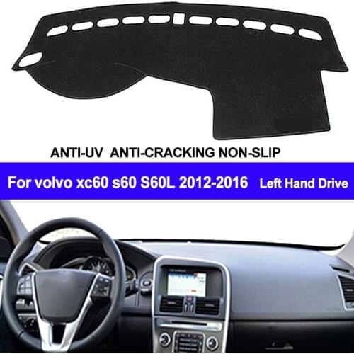 TAIJS Car Dashboard Cover For Volvo XC60 S60 S60L 2012 2013 2014 2015 2016 Dash Mat Dash Pad DashMat Carpet ANti-UV NON-Slip