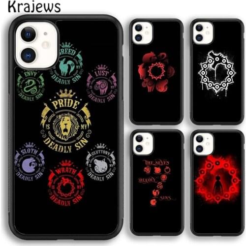 Krajews Anime Seven Deadly Sins TPU Phone Case Cover For iPhone 5 SE 6s 7 8 plus X XR XS 11 12 pro max Samsung Galaxy S8 S9 S10