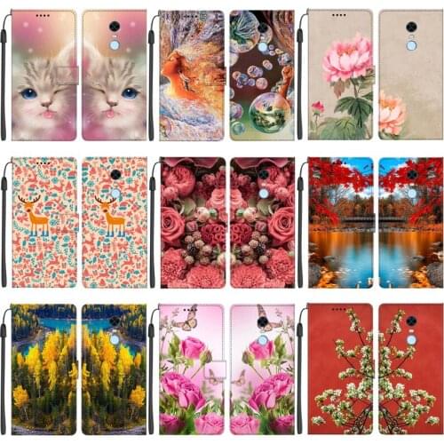 For Xiaomi Redmi Note 5 Case Flip Leather Cover Phone Case With Magnetic Wallet Stand