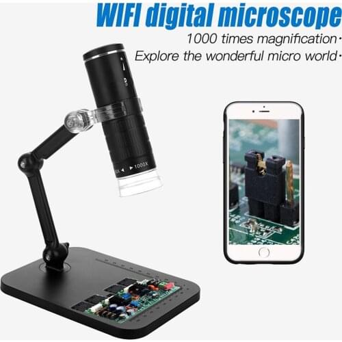 2MP 1080P 50-1000X Continous Focal WIFI Digital Microscope Inspection Handheld Endoscope Borescope Camera Otoscope