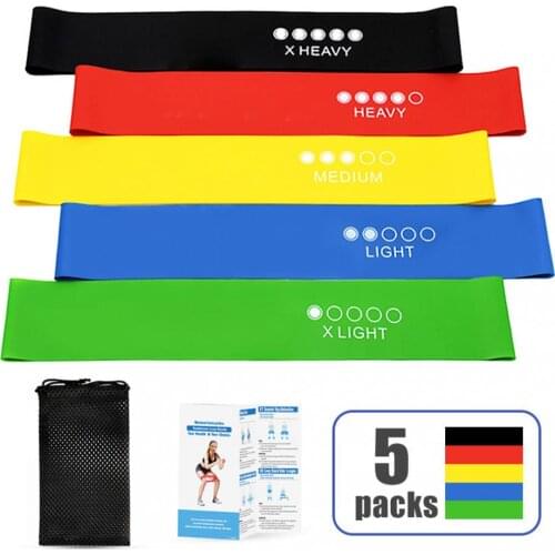 Gym Fitness Resistance Bands For Sports Yoga Thigh Bodybuilding Assist Elastic Bands Rubber Exercise Training Workout Equipment