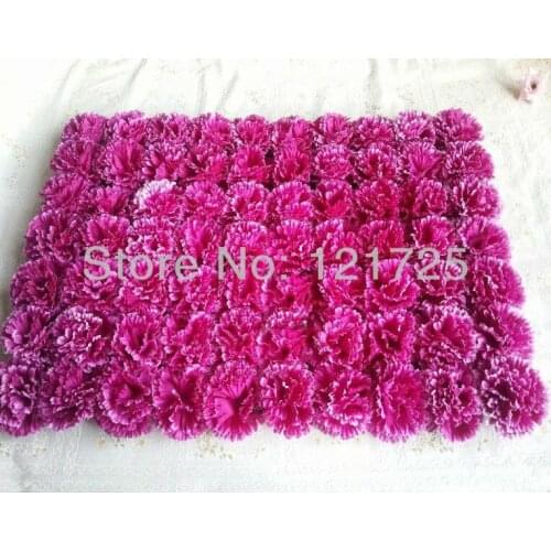 Artificial flowers carnation flowers head silk flower wholesale wall style parterre flower racks