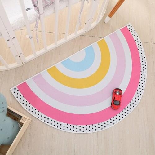 Newborn Baby Crawling Carpet Pad Rainbow Crawling Play Floor Mat Rug Room Decor 54DF