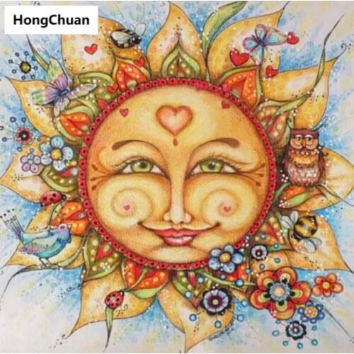 Beautiful Sun Full Square/Round 5D DIY Diamond Painting Crafts Mosaic Embroidery Home Decoration Christmas Gift New Year