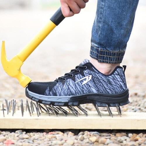 Men Work Safety Shoes Steel Toe Cap Casual Shoe Women Non-slip Puncture Proof Boots Composite Protect For Industrial Constructin