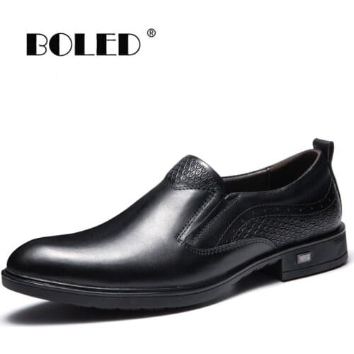Handmade Retro Dress Shoes Men Natural Cow Leather Men Dress Shoes Formal Business Party Wedding Men Shoes