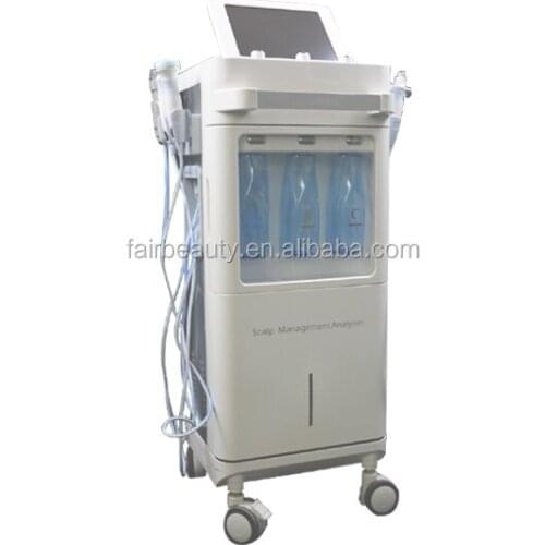 Newest rf eye lift skin tightening facial rejuvenation hydra Dermabrasion Machine with skin analysis