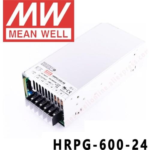 Original MEAN WELL HRPG-600-24 24V 27A meanwell HRPG-600 24V 648W Single Output with PFC Function Power Supply
