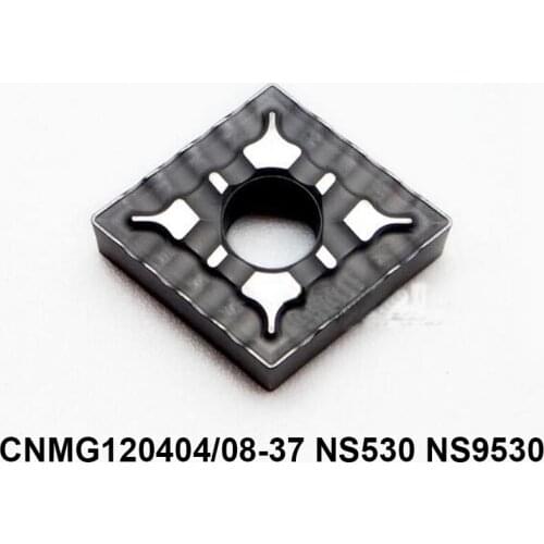 Original CNMG120404-37 NS530 CNMG120404-37 CNMG120408-37 NS9530 CNMG 10pcs Turning Tool Lathe Cutter Carbide Inserts