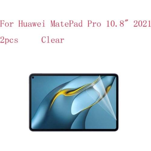 Clear HD Screen Protector Film For Huawei MatePad Pro 10.8" 2021 protective 2pcs in 1 package