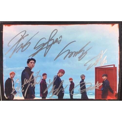 Hand signed MONSTA X autographed photo ARE YOU THERE 5*7 102018