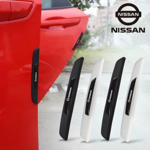 Car Door Rubber Impact Protection Strips Anti Collision Stickers For Nissan Qashqai Juke Pulsar Sentra Altima Patrol Micra Rogue
