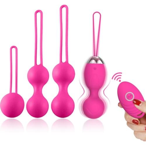 5pcs Medical Silicone Vibrator Kegel Balls Exercise Tightening Device Ball Safe Ben Wa Ball for Women Vaginal massager Adult toy