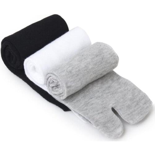 One Pair Japanese Flip Flop Sandal Split Toe Socks Footful Mens Kimono Foot Finger Geta Clog Cotton Polyester Socks