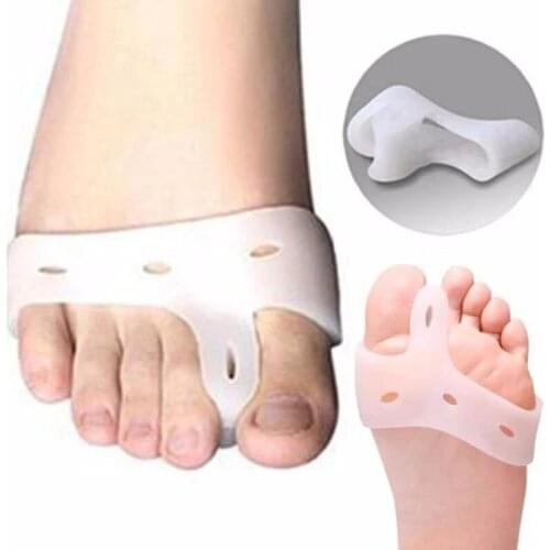 Ladys Foot Pad Silicone Feet Care Gel Bunion Pad Silicone Toe Separators Toe Spacer Stretcher For Overlapping Toe Feet Care