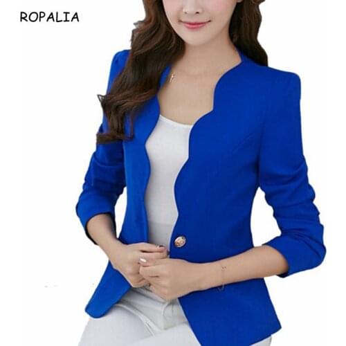 Ladies Women Jacket OL Fashion Slim Blazer Coat Women Suit jacket Long Sleeve Ladies Blazer Work Wear