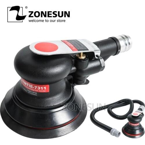 ZONESUN YT-7311 Mini air Sander Woodworking For Polishing Wood,Metal rust,Wall renovation Pneumatic Tool Car Polisher