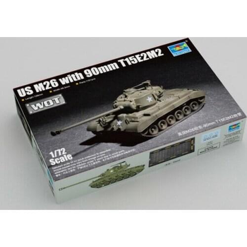 Trumpeter 07170 1/72 Scale US 90MM T15E2M2 Barrel M26 Tank Pershing Model Kit TH05427-SMT2