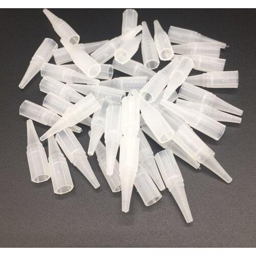 Freeshipping 100Pcs /Lot 3RL Professional Permanent Makeup Tattoo Machine Plastic Tips Supply