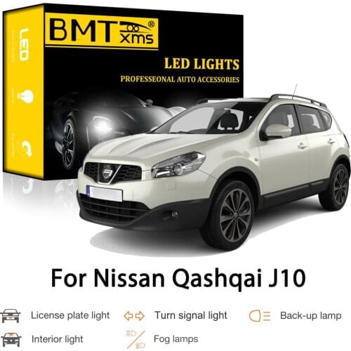 BMTxms Canbus For Nissan Qashqai J10 2007-2013 Car LED Exterior Interior Parking Turn Signal Reverse Brake Light Fog Lamp
