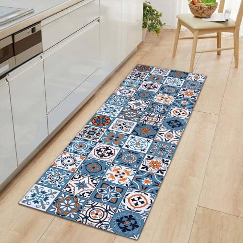 Bohemian Kitchen Mat Carpets Boho Anti-Slip Home Floor Carpet Rug Door Entrance Mats Rugs And Carpets For Home Living Room
