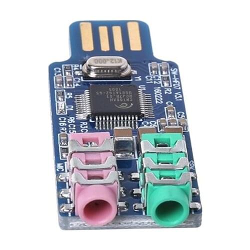 CM108 USB Drive Free Sound Card Laptop Computer External Sound Card Module 32CB