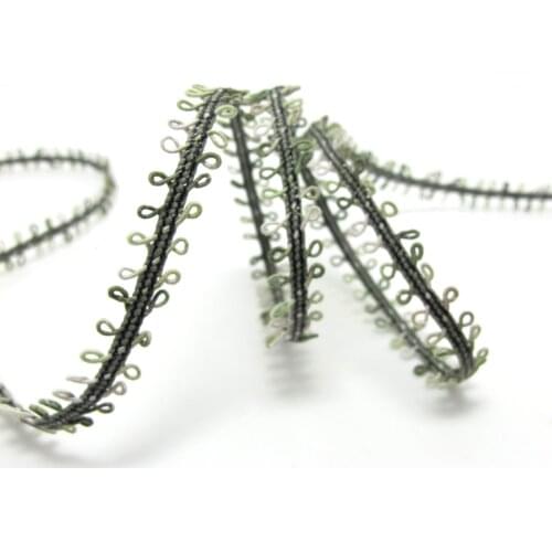 5 Yards 3/8 Inch Colorful Picot Edge Trim|Loop Ribbon|Ombre|Embellishment|Decorative Trim|Rainbow Color|Braid Trim