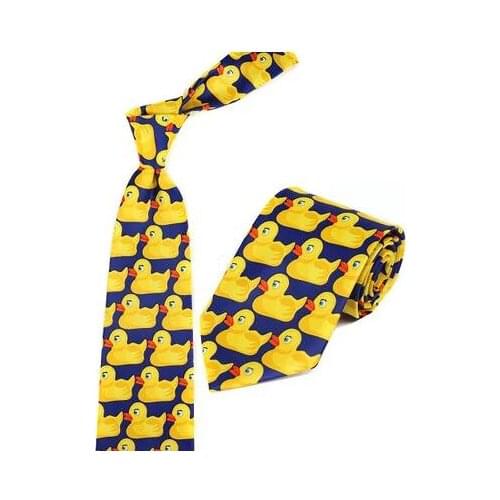 DKBLINGS new clothing accessories Funny cartoon neck tie for men duck print tie Necktie Man Corbatas Cravate Homme