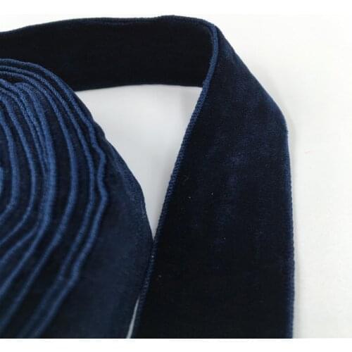 25mm Double Face Nylon R Blue Velvet Ribbon Wedding Party Decoration Handmade Gift Wrapping Hair Bowknot DIY Christmas 1/3/5Yard