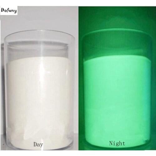 Green Color photoluminescent powder Luminous phosphor Pigment for DIY Paint Print ,Glow in dark Powder Dust 50g/lot