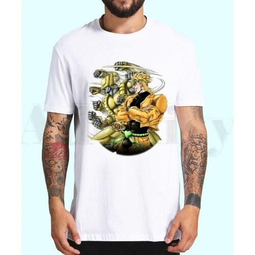 Jojo Bizarre Adventure T Shirts Short Sleeves T-shirt Men Fashion Tide Brand Print T Shirt Men Tops Tees Mens T-shirt