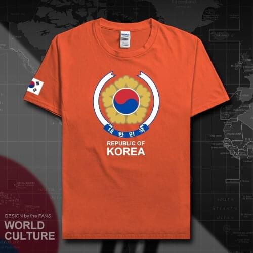 Republic of Korea South t shirt man KOR 2018 jerseys t-shirts nation team 100% cotton meeting tops fans tees Korean flag 20