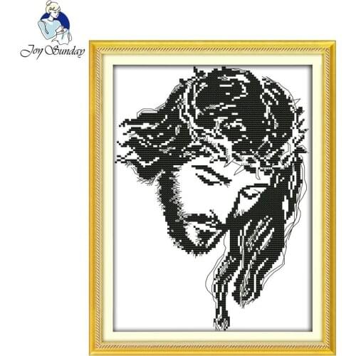Joy Sunday Meditation Embroidery Printed Canvas Counted Chinese Cross Stitch Kits Printed Cross-stitch Set Embroidery Needlework