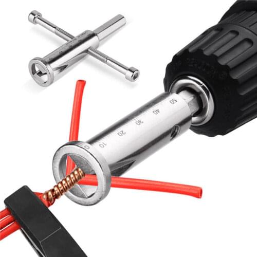 Cable Connector Terminal Wire Twisting Tool Stripper Twister Line for Power Drill Drivers Accessories Tools Kit Set Metal Parts