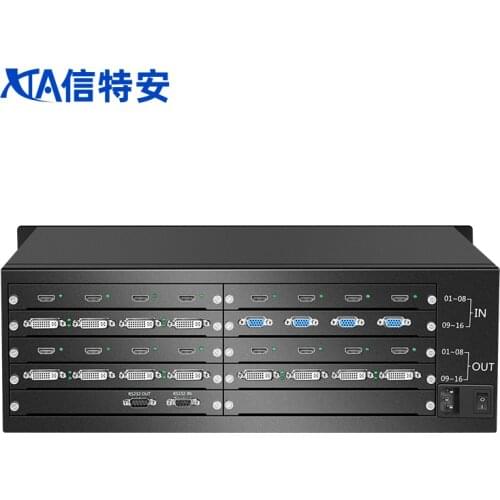 HDMI matrix switcher mixed plug-in matrix video switcher 16 input 16 output with HDMI/DVI/VGA/SDI