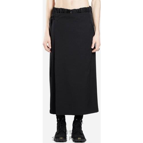 Mens clothing Hair Stylist Catwalk Original Wide leg skirt pants Adjustable streamer plus size costumes