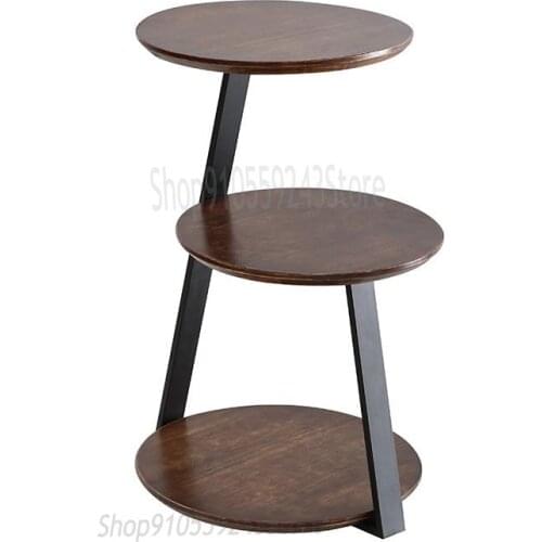 Customized Small Coffee Table Side Table Flower Table Round Table Sofa Corner Side Net Red Wrought Iron Creative Light Luxury Si