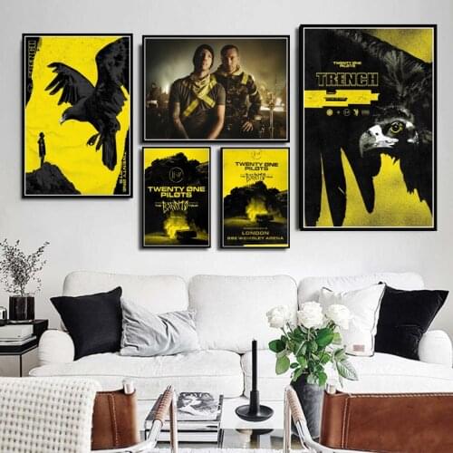 Twenty One Pilots Rock Music Band Trench Tour Poster Prints Wall Art Modern Painting Wall Pictures Home Decor quadro cuadros