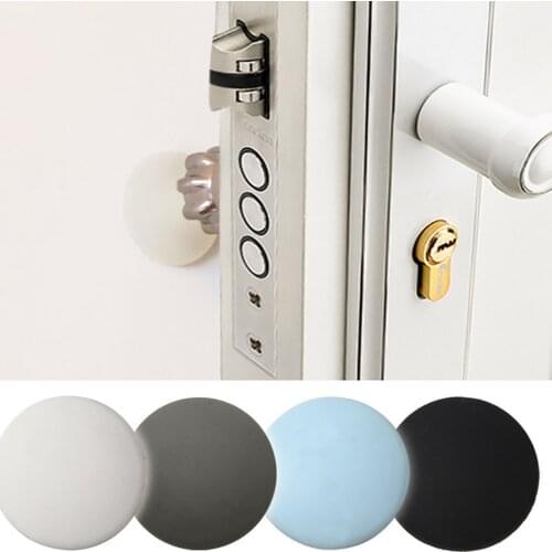 Rubber Home Door Doorknob Back Wall Protector Savior Crash Pad Door Strong Gel Guard Door Stopper Home Accessories #W5